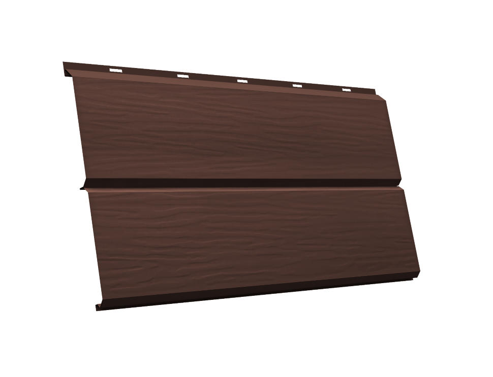 Металлический сайдинг Grand Line ЭкоБрус 3D PurLite Matt