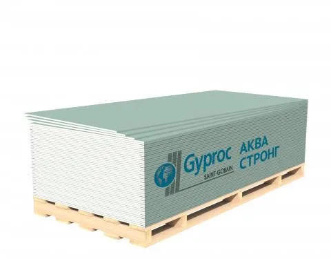 Гипсокартон Vetonit (Gyproc) Аква Стронг 1200х15 мм высокопрочный влагостойкий