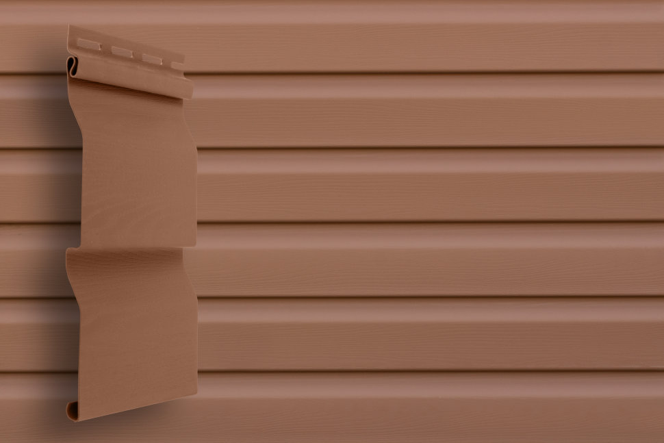 Сайдинг Grand Line Корабельный брус 3,6 темно-бежевый