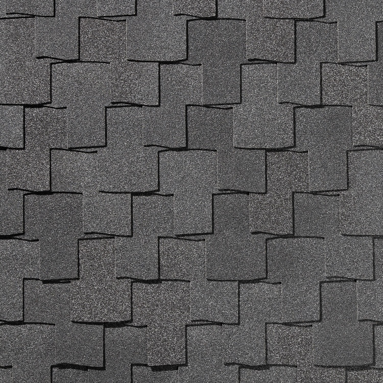 Гибкая черепица Quiet tile Bohho Антрацитово серый