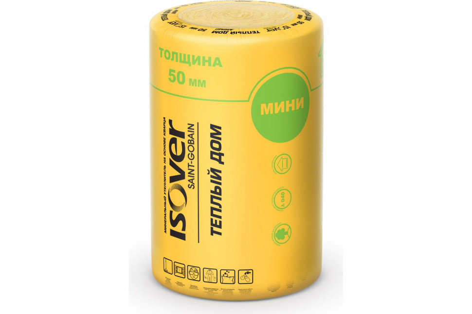 Утеплитель Изовер Теплый Дом 50х610х8200 мм