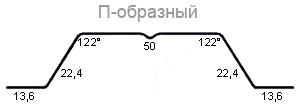 Штакетник Grand Line П/М-образный Фигурный Полиэстер 0,4 мм