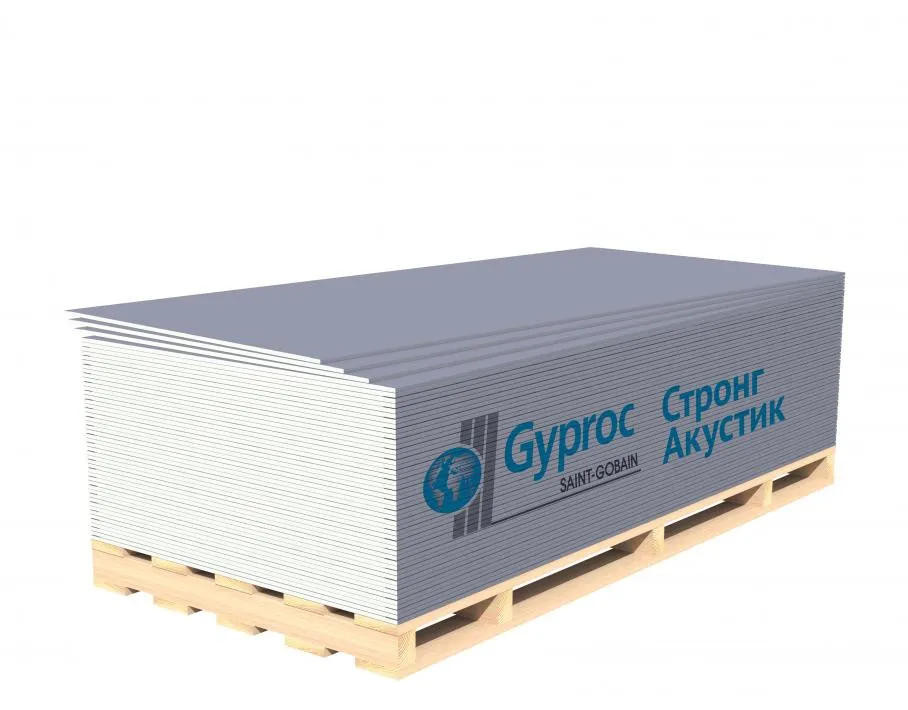Гипсокартон Vetonit (Gyproc) ГСП Стронг Акустик 1200х15 мм