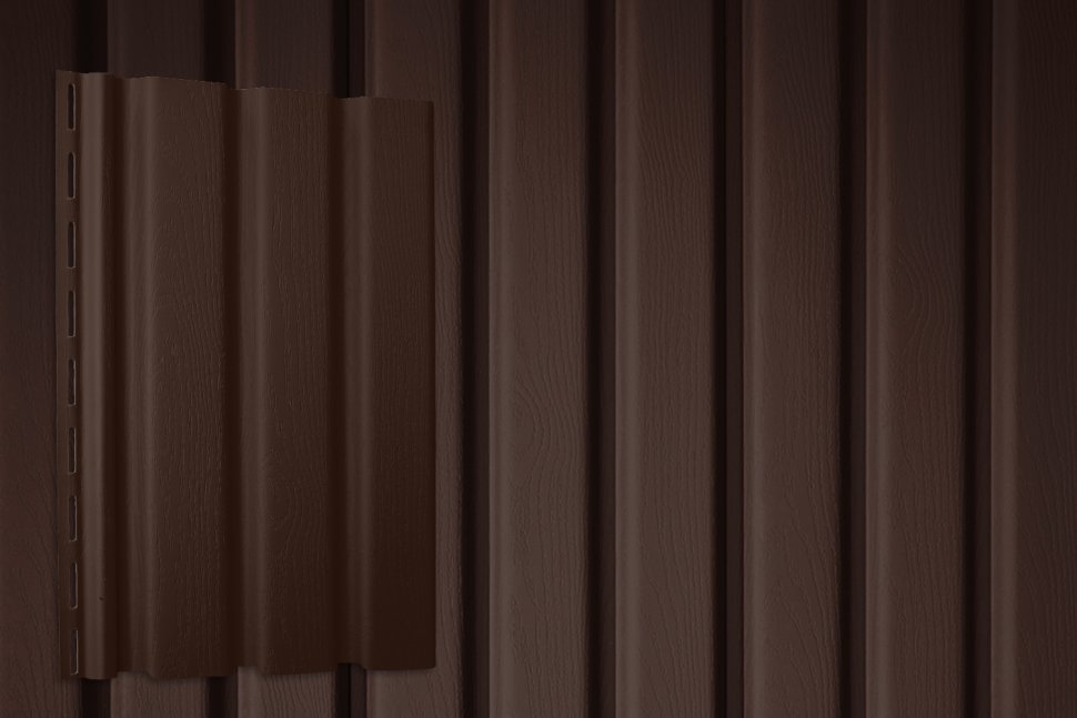 Сайдинг Grand Line Рейка Premium Acryl темный дуб