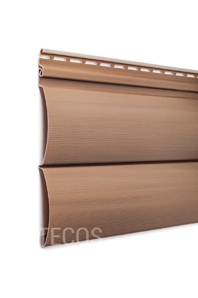 Сайдинг Tecos Natural wood effect Блок-Хаус двойной Европейский клён