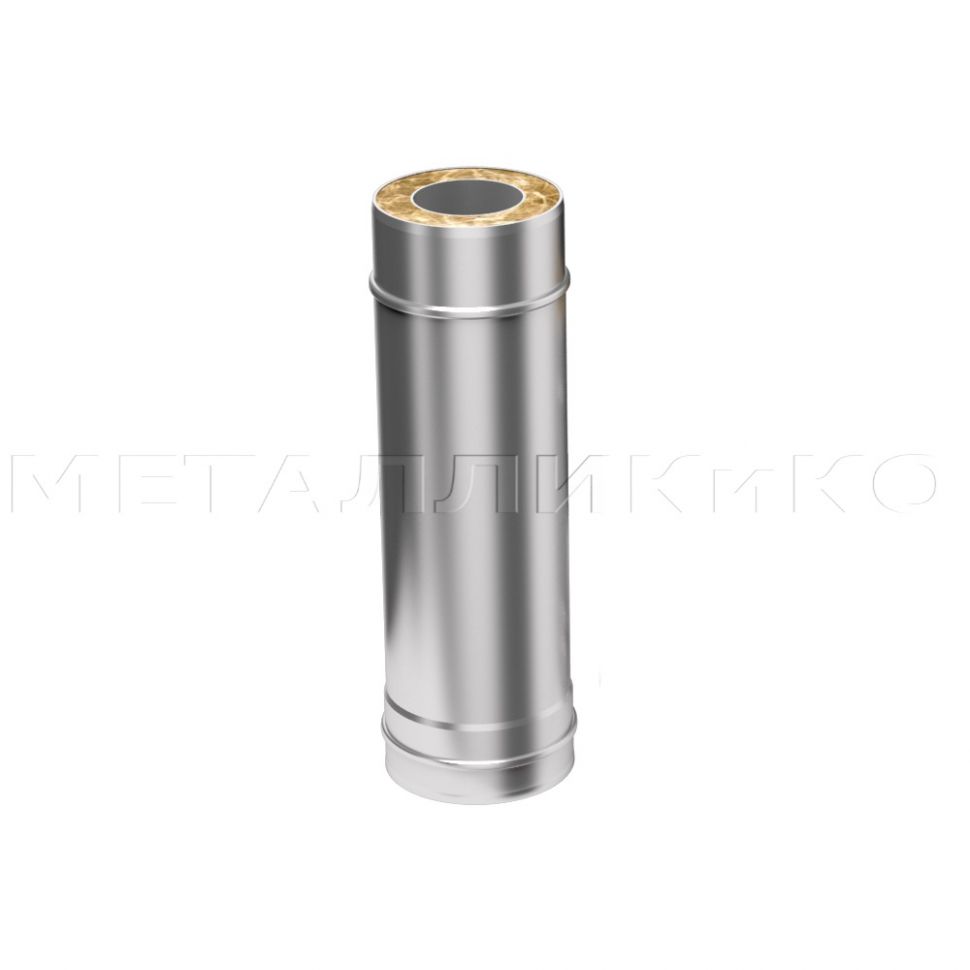 Дымоход Flue line двухконтурный Сэндвич труба 1 м.
