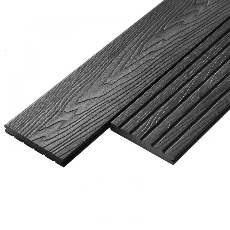 Террасная доска полнотелая Deckart Monolit Графит