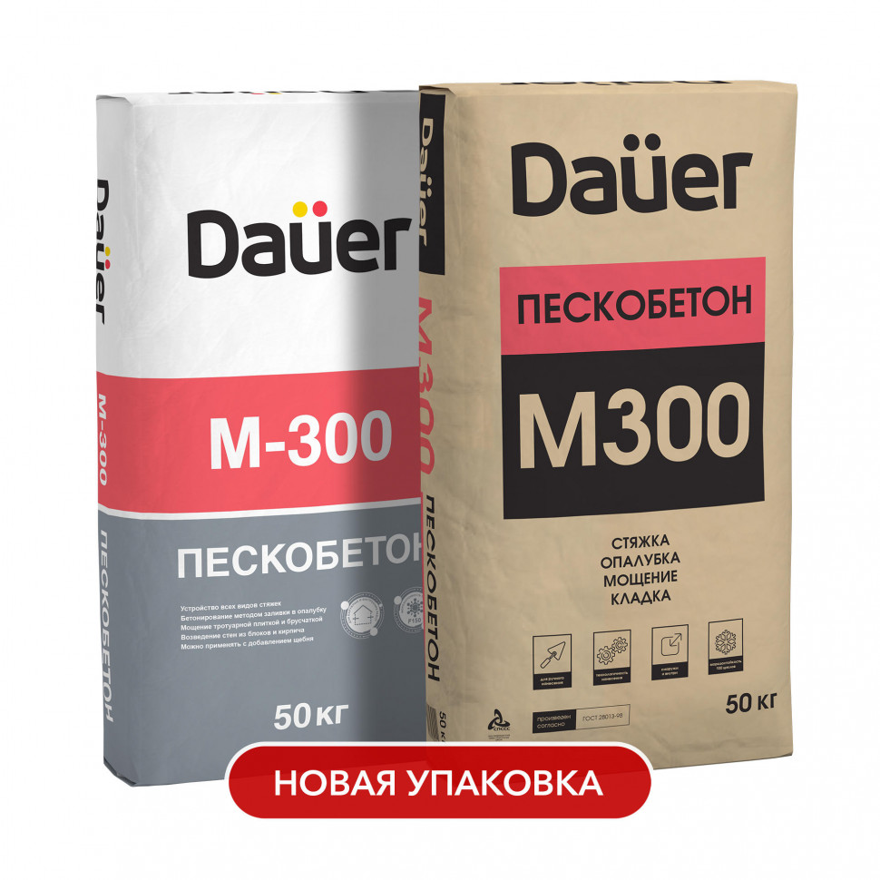 Смесь цементно-песчаная Dauer М300 пескобетон
