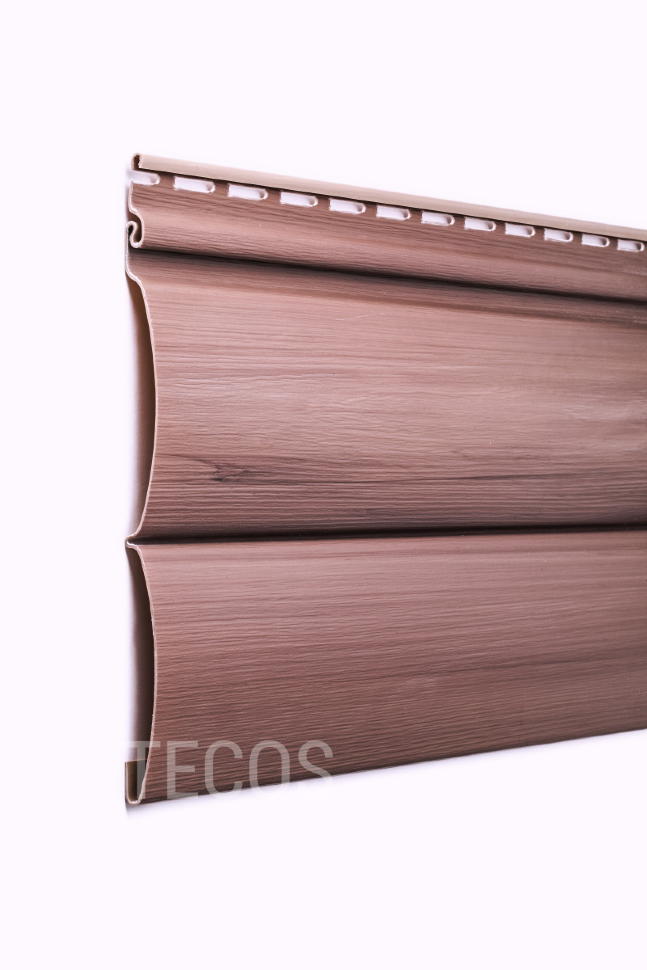 Сайдинг Tecos Natural wood effect Блок-Хаус двойной Канадский дуб